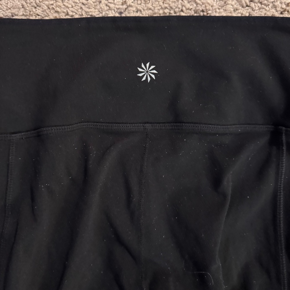 Athleta Zipper Pockets Black Leggings Size Small - Picture 7 of 7